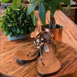 Steve Madden Leopard Flat Sandal